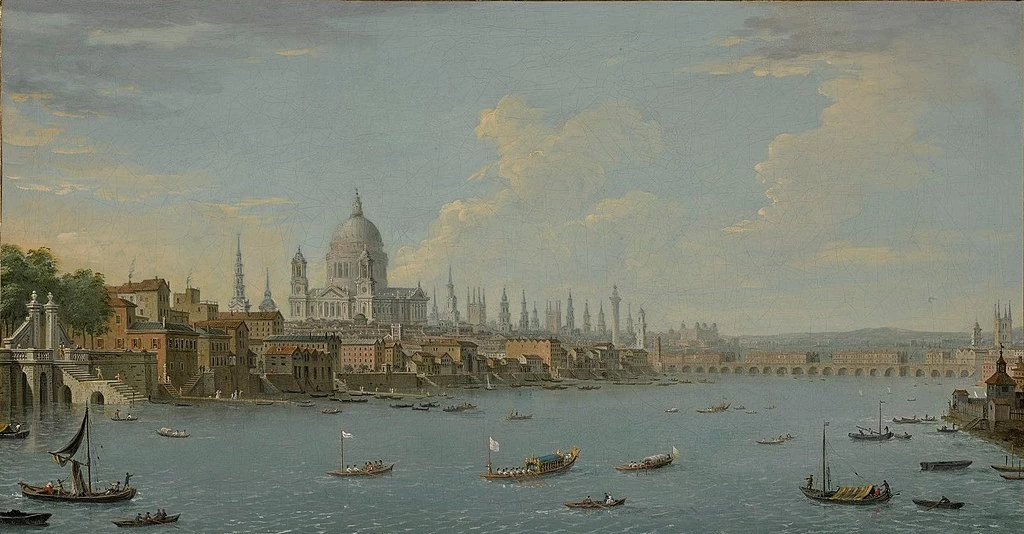 Una veduta della città di Westminster sul fiume Tamigi